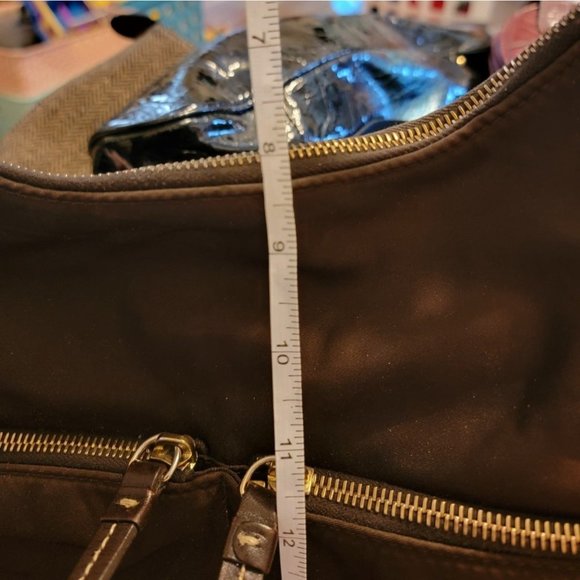 Dooney and Bourke Brown Nylon Zip Purse - Picture 9 of 12
